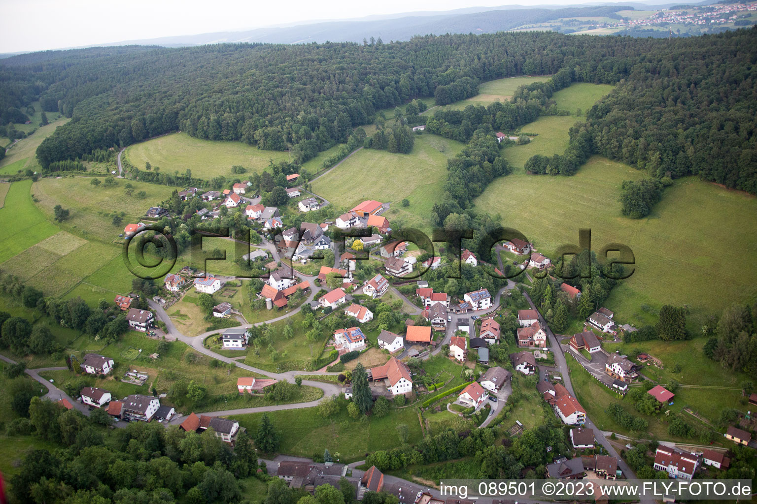 Brombach im Bundesland Baden-Württemberg, Deutschland von der Drohne aus gesehen