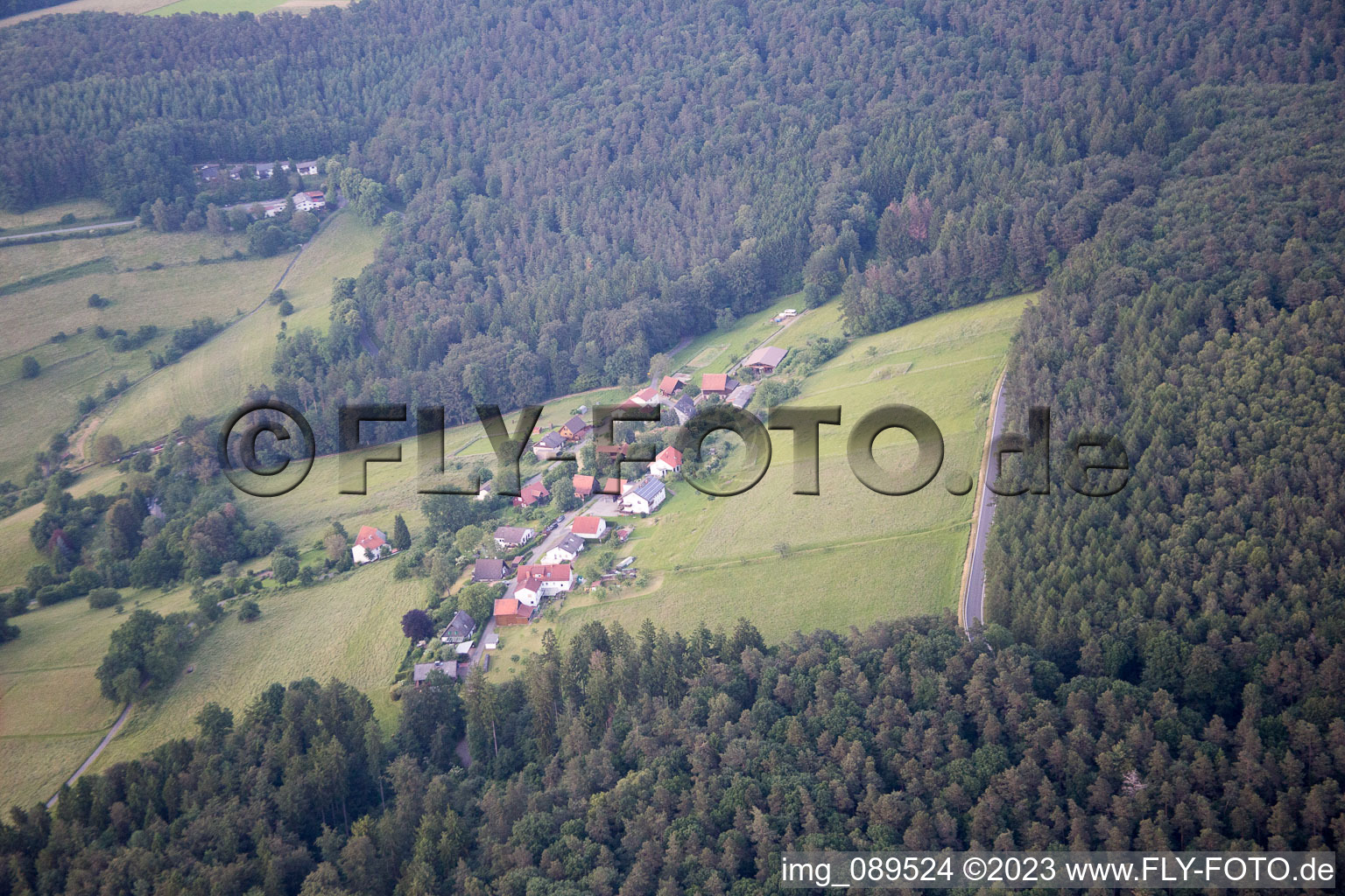 Luftbild von Finkenbach im Bundesland Hessen, Deutschland
