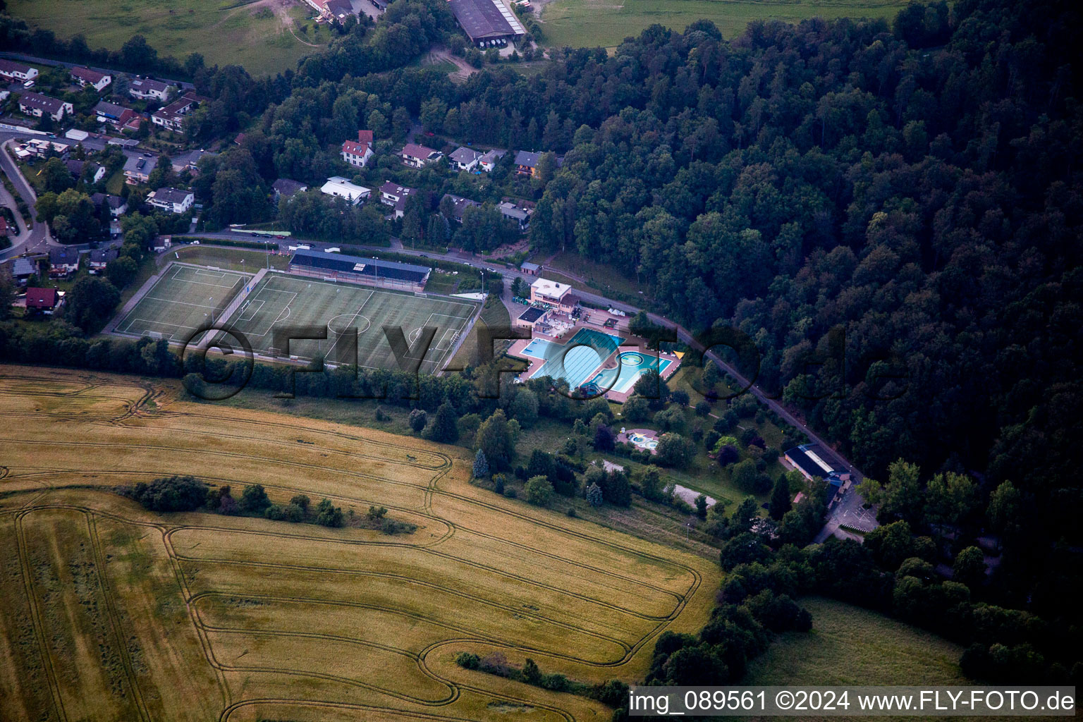 Waldschwimmbad Michelstadt im Bundesland Hessen, Deutschland