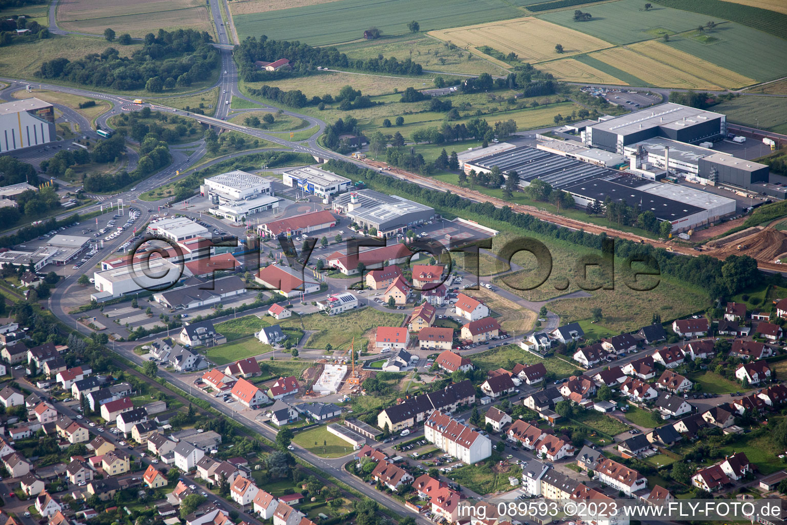 Luftbild von Kleinheubach im Bundesland Bayern, Deutschland