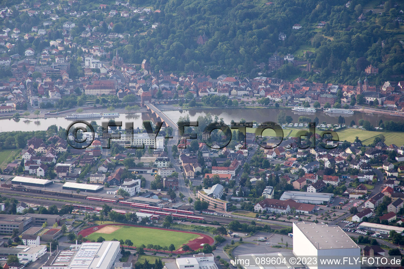 Luftbild von Miltenberg im Bundesland Bayern, Deutschland