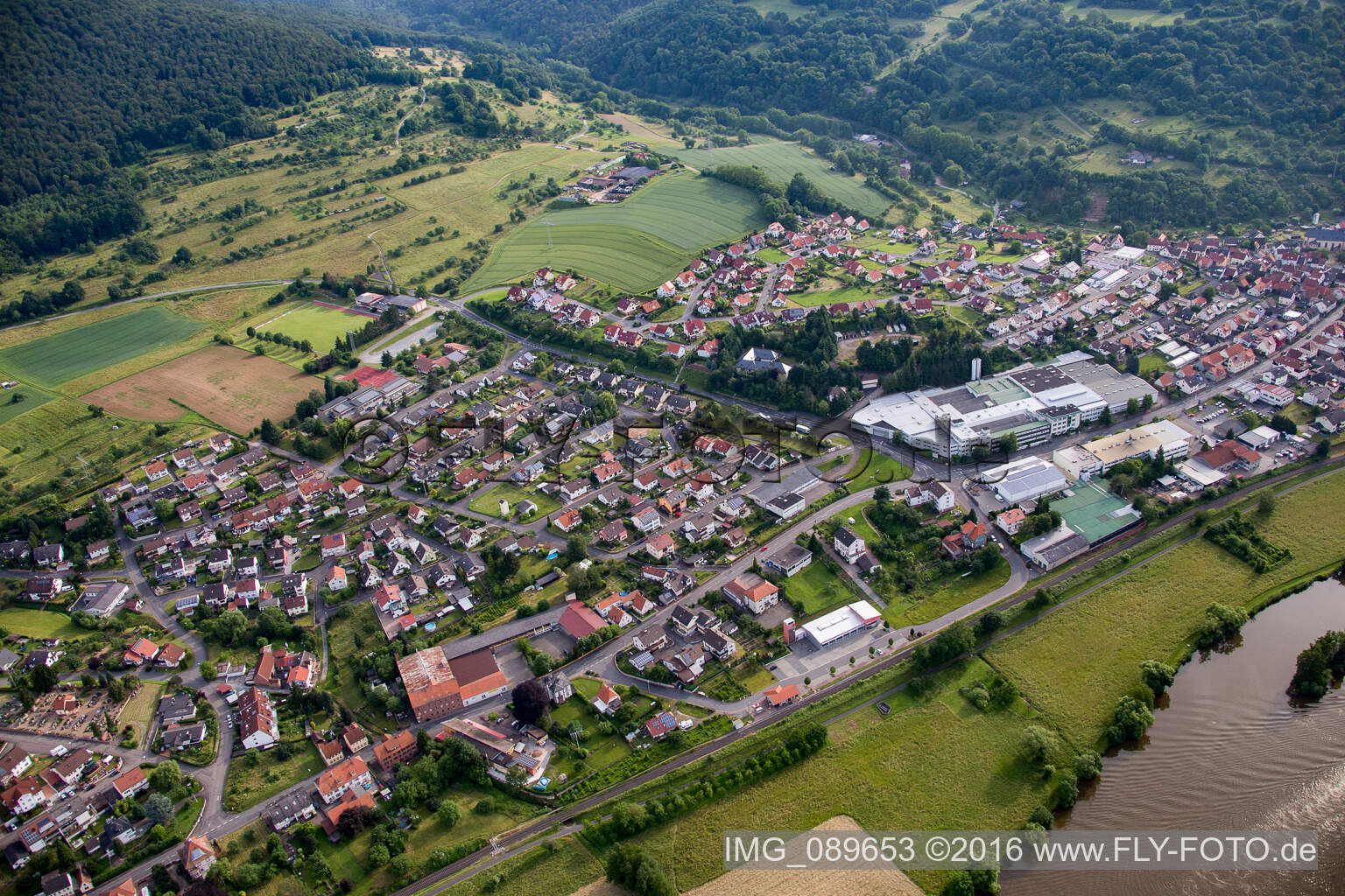 Luftbild von Collenberg im Bundesland Bayern, Deutschland