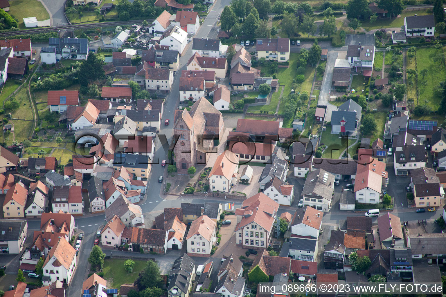 Luftbild von Dorfprozelten im Bundesland Bayern, Deutschland