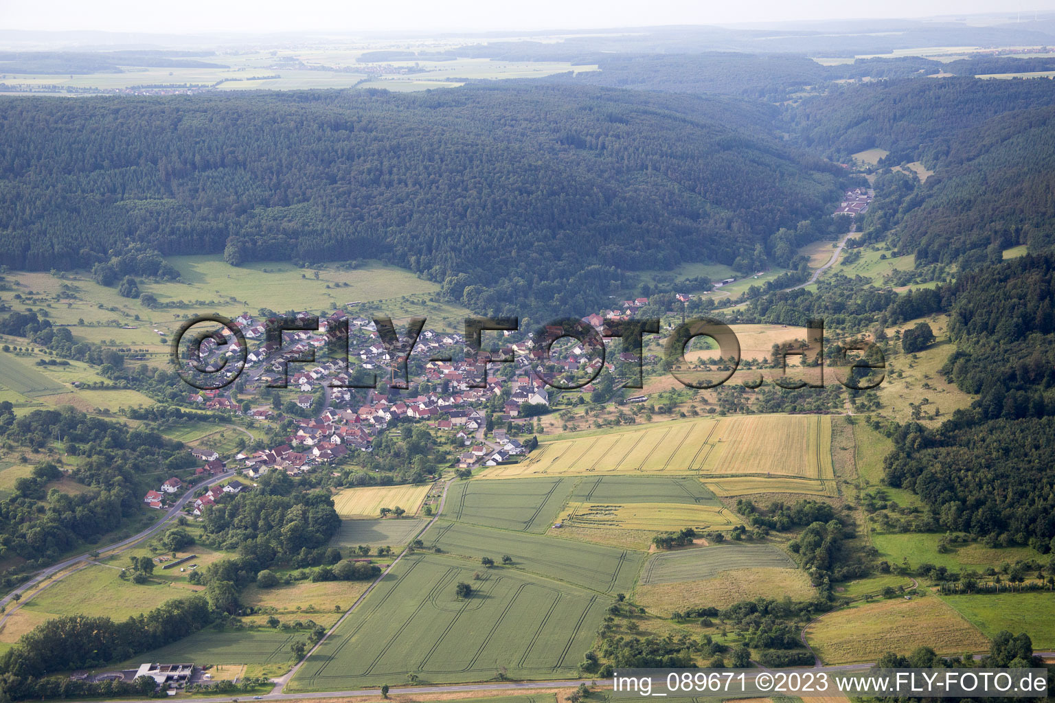 Luftaufnahme von Dorfprozelten im Bundesland Bayern, Deutschland