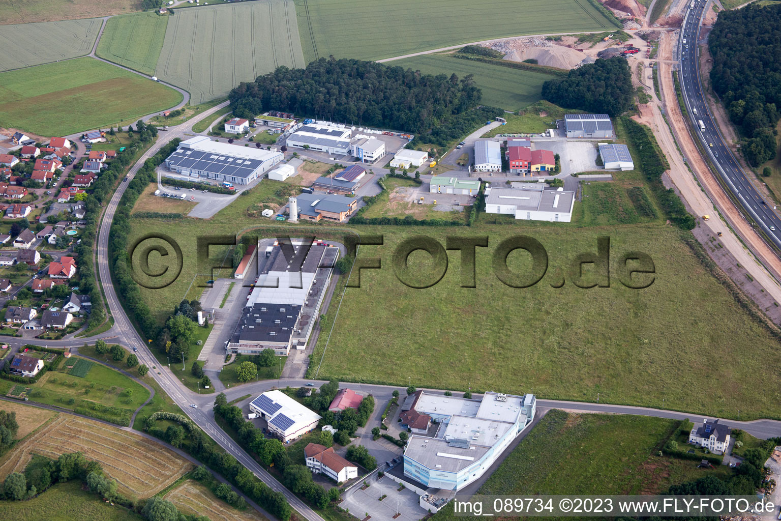 Bettingen, Industriegebiet im Bundesland Baden-Württemberg, Deutschland