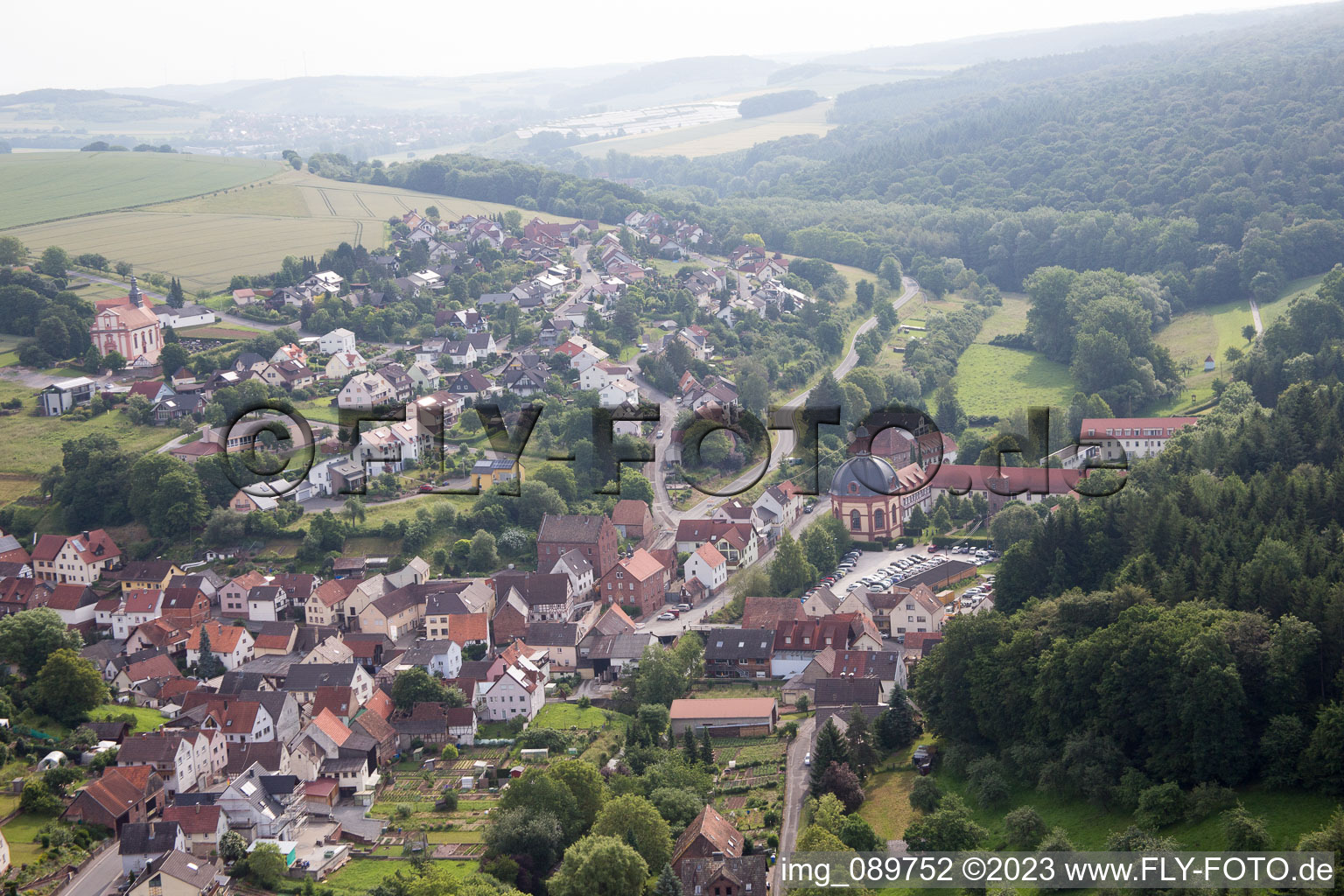 Luftaufnahme von Holzkirchen im Bundesland Bayern, Deutschland
