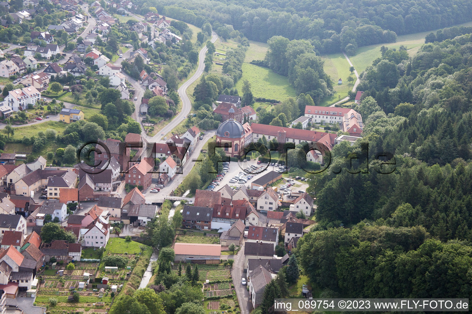 Holzkirchen im Bundesland Bayern, Deutschland von oben