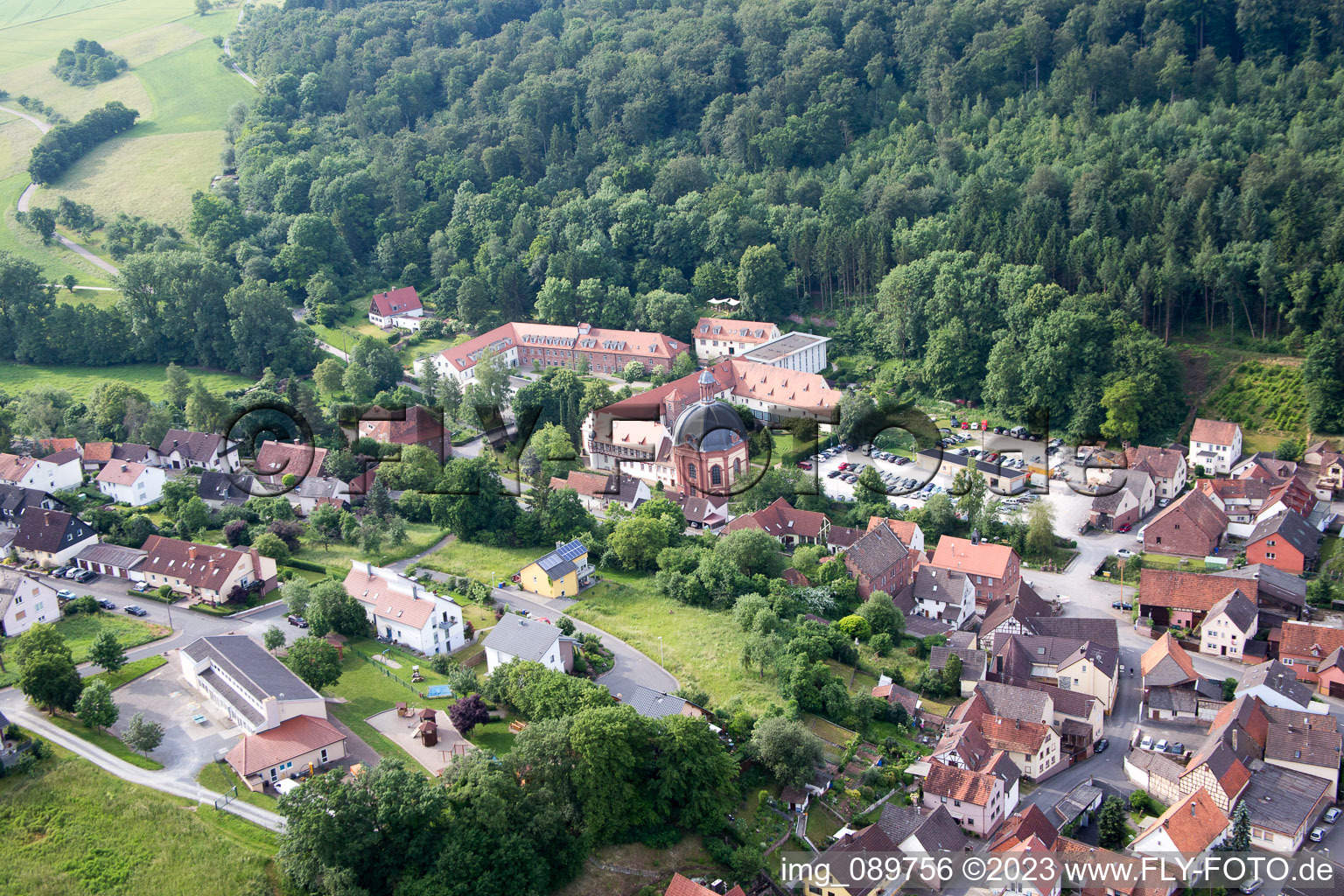 Holzkirchen im Bundesland Bayern, Deutschland von oben gesehen