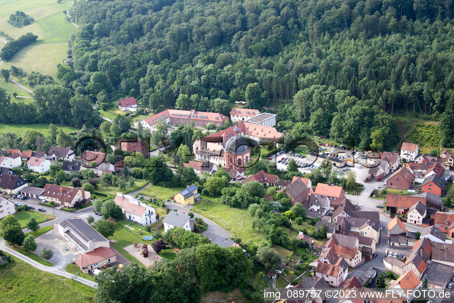 Holzkirchen im Bundesland Bayern, Deutschland vom Flugzeug aus