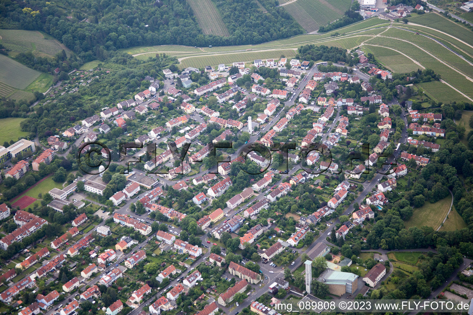 Luftaufnahme von Würzburg im Bundesland Bayern, Deutschland