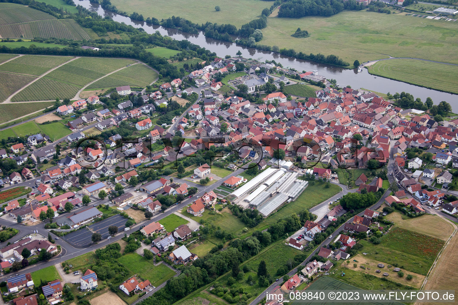 Luftbild von Wipfeld im Bundesland Bayern, Deutschland