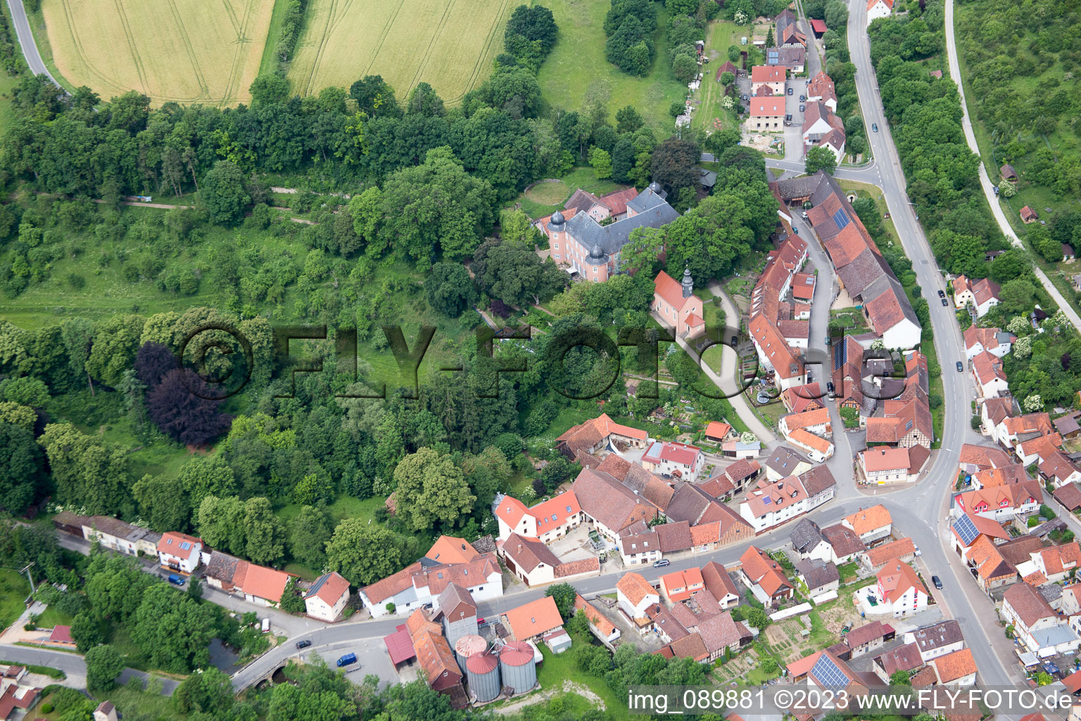 Luftaufnahme von Waltershausen im Bundesland Bayern, Deutschland