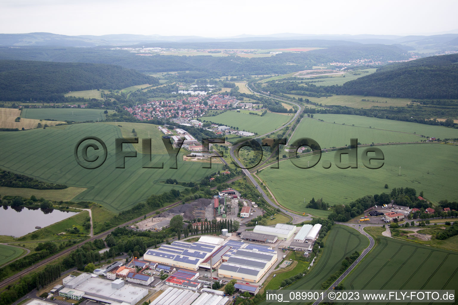 Luftbild von Ritschenhausen im Bundesland Thüringen, Deutschland