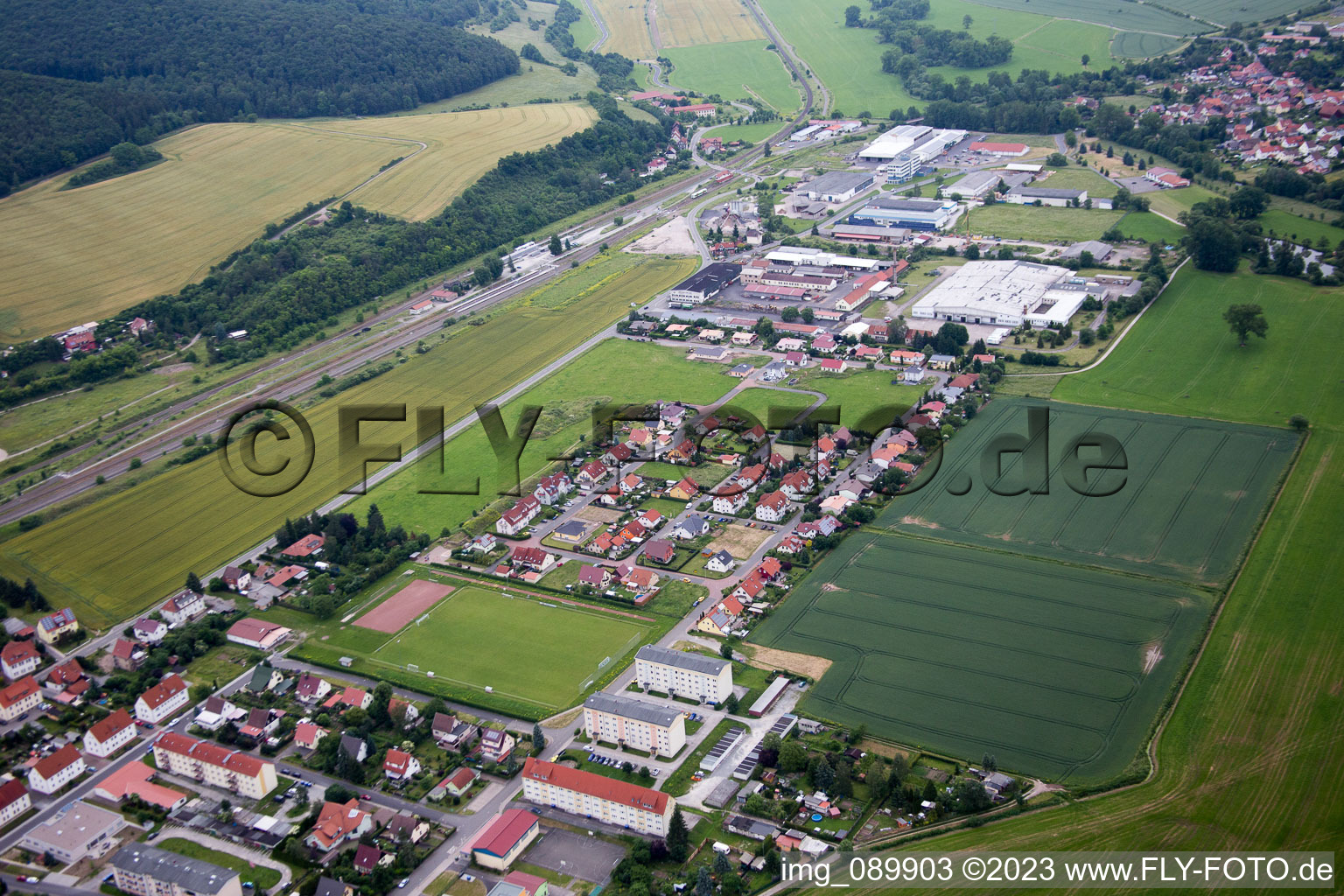 Luftbild von Obermaßfeld-Grimmenthal im Bundesland Thüringen, Deutschland