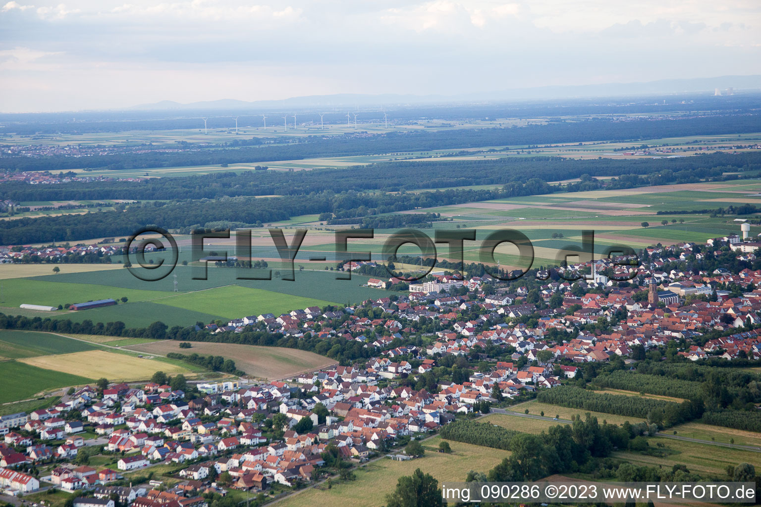 Luftaufnahme von Kandel, Saarstr im Bundesland Rheinland-Pfalz, Deutschland