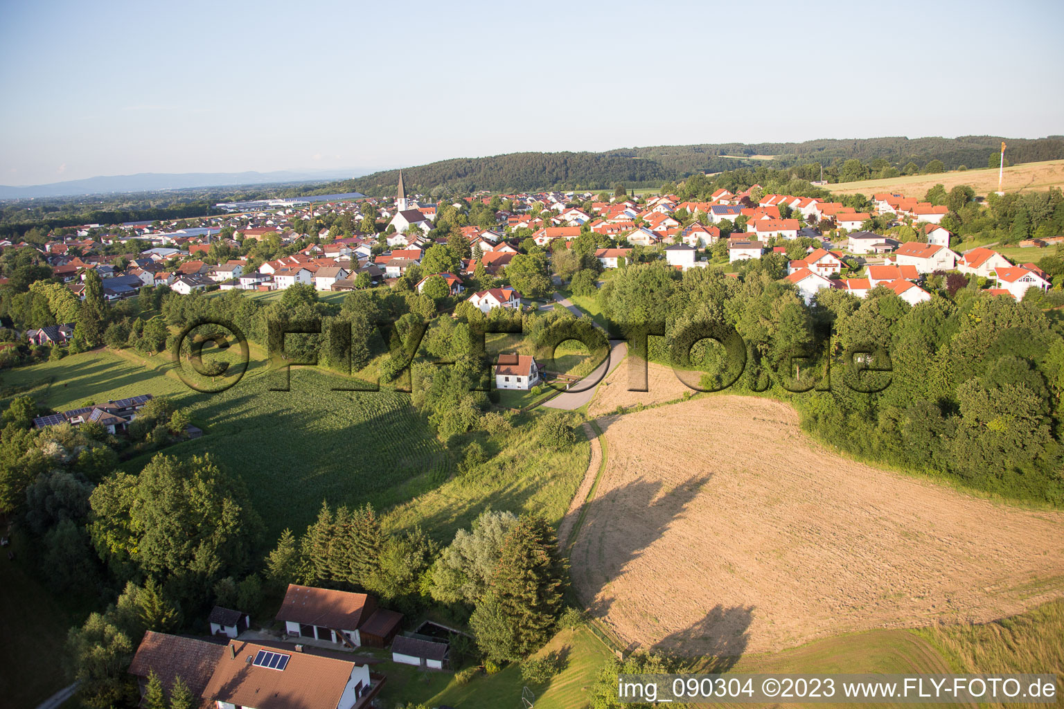 Luftbild von Mamming im Bundesland Bayern, Deutschland