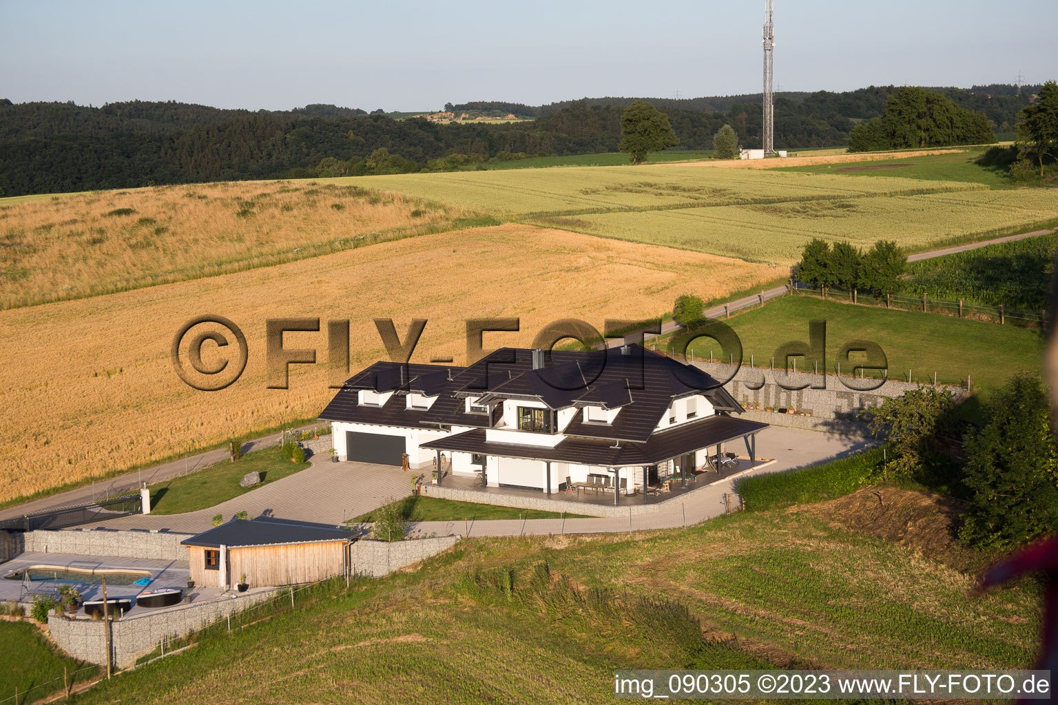Luftaufnahme von Mamming im Bundesland Bayern, Deutschland