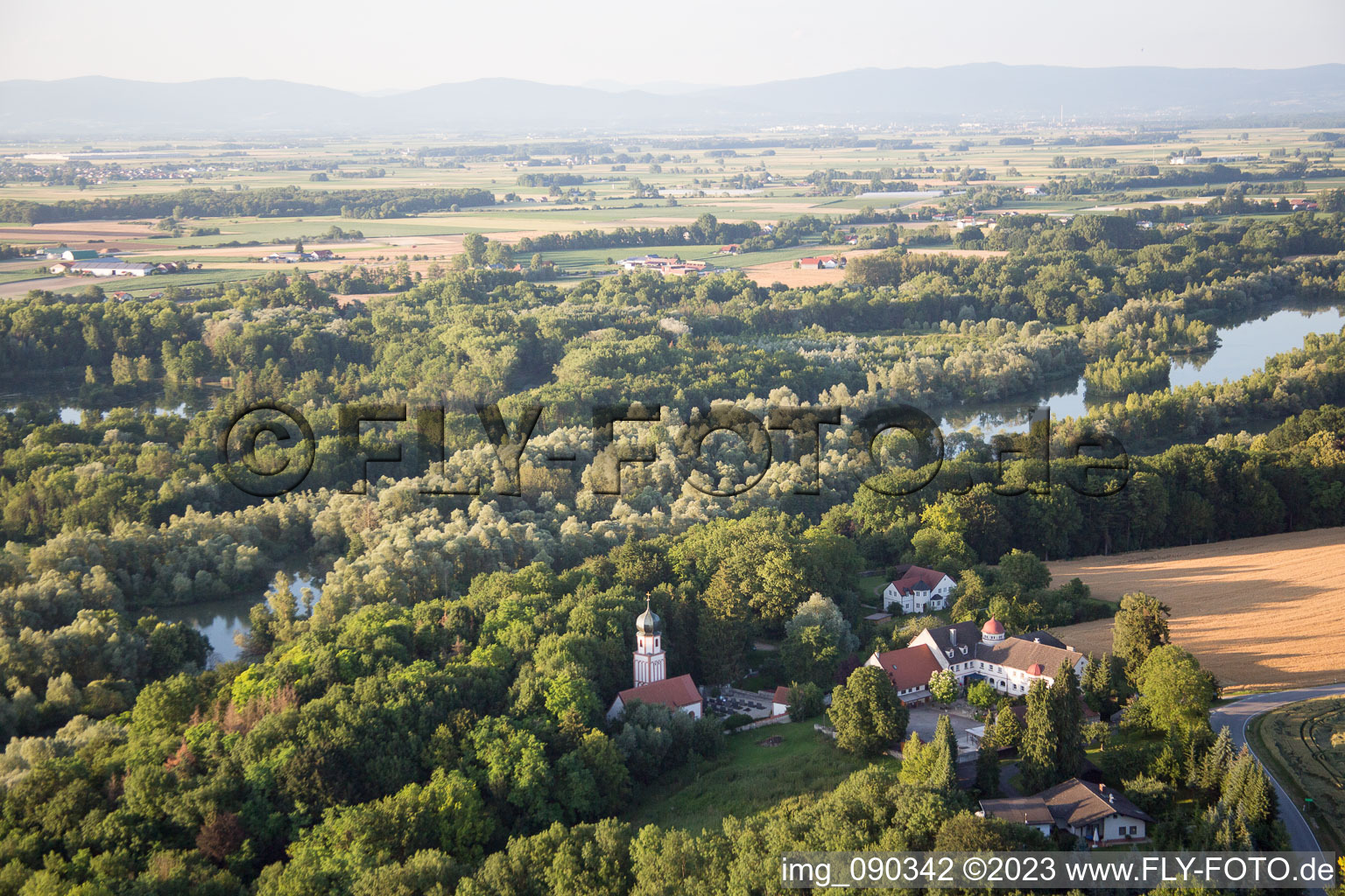 Luftbild von Oberframmering im Bundesland Bayern, Deutschland