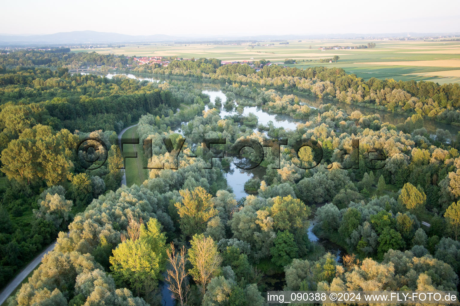 Luftaufnahme von Oberpöring im Bundesland Bayern, Deutschland