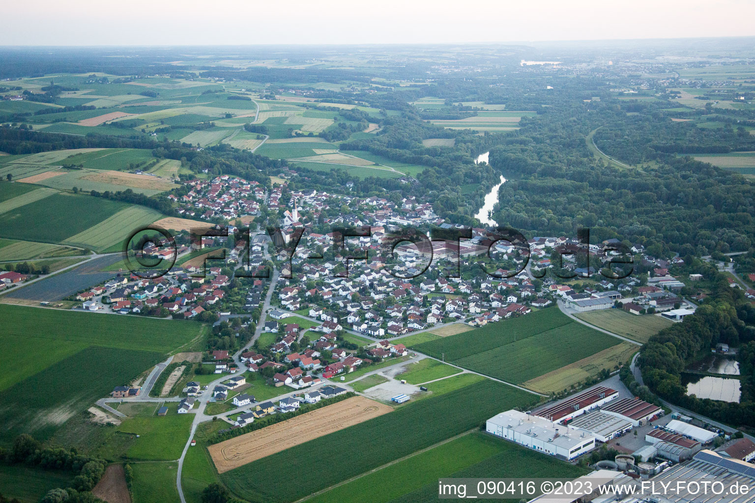 Bachhausen im Bundesland Bayern, Deutschland aus der Luft