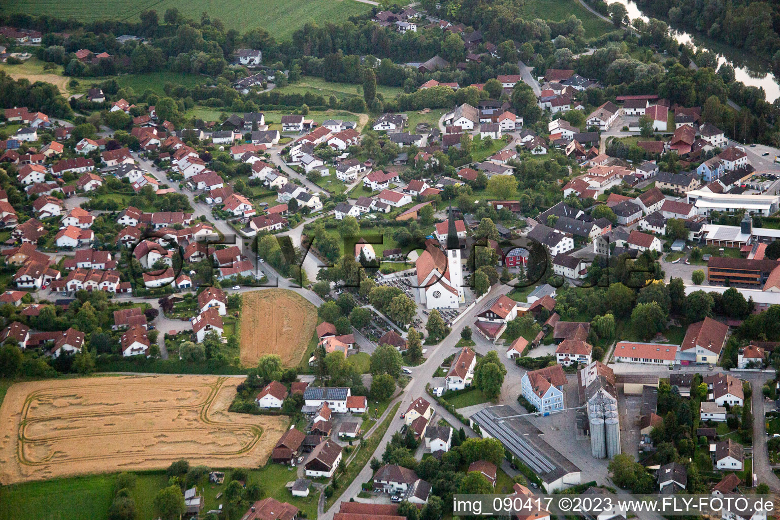 Bachhausen im Bundesland Bayern, Deutschland von oben gesehen