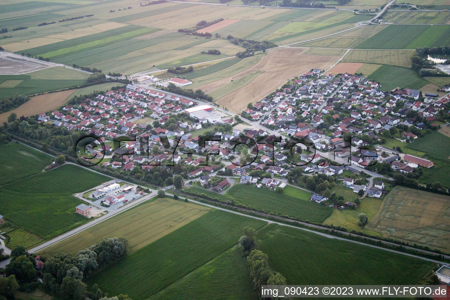 Luftbild von Gottfriedingerschwaige im Bundesland Bayern, Deutschland