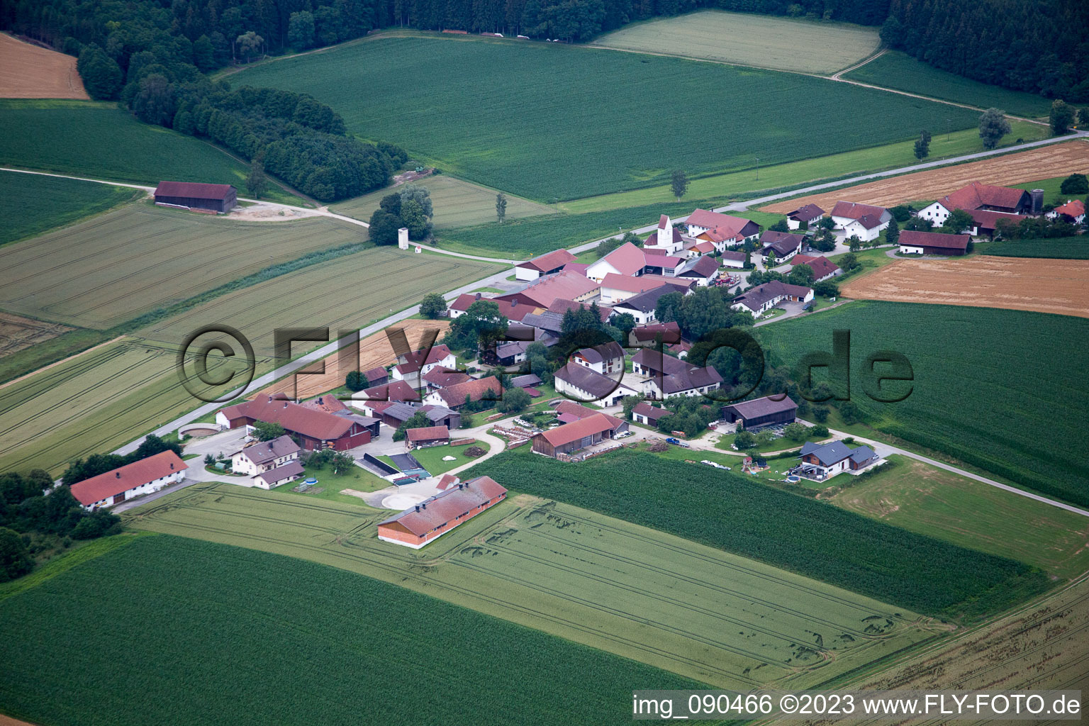 Luftbild von Falkenberg im Bundesland Bayern, Deutschland