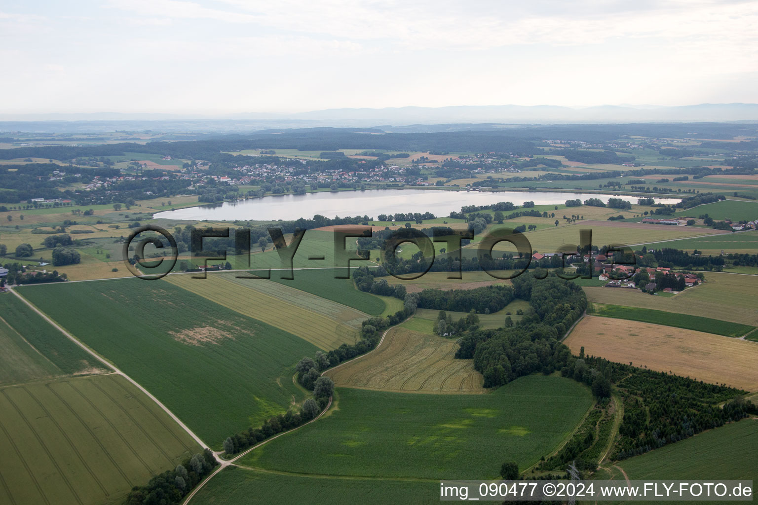 Vilstalsee Stausee Steimberg im Ortsteil Aunkofen in Marklkofen im Bundesland Bayern, Deutschland