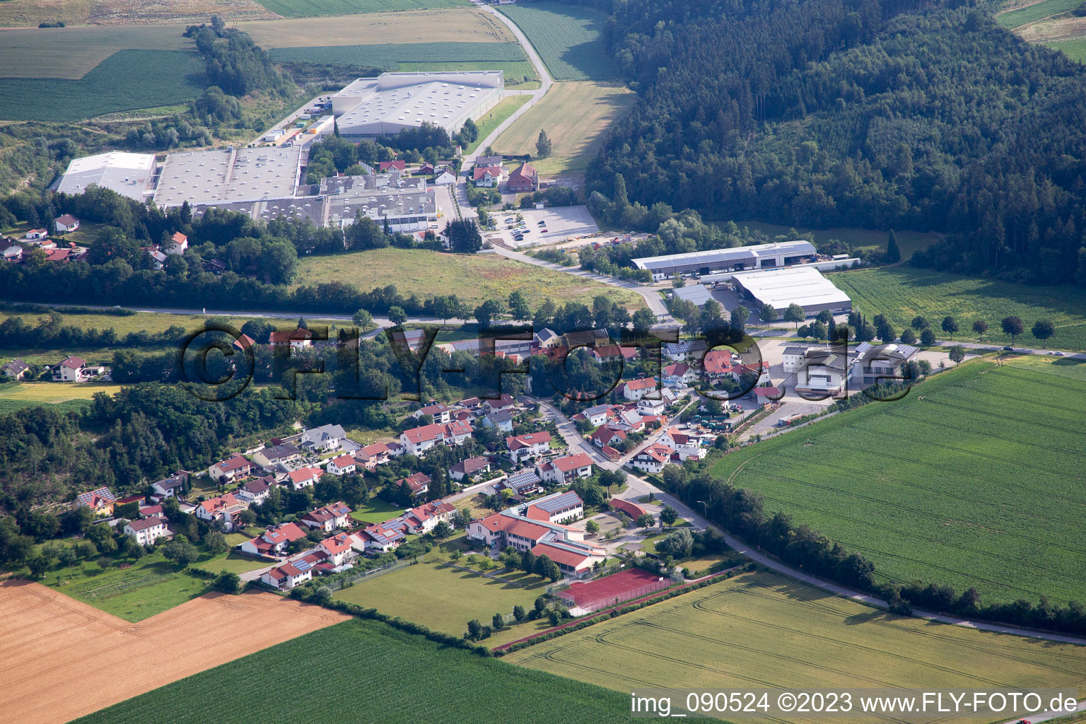 Luftbild von Unterhollerau im Bundesland Bayern, Deutschland