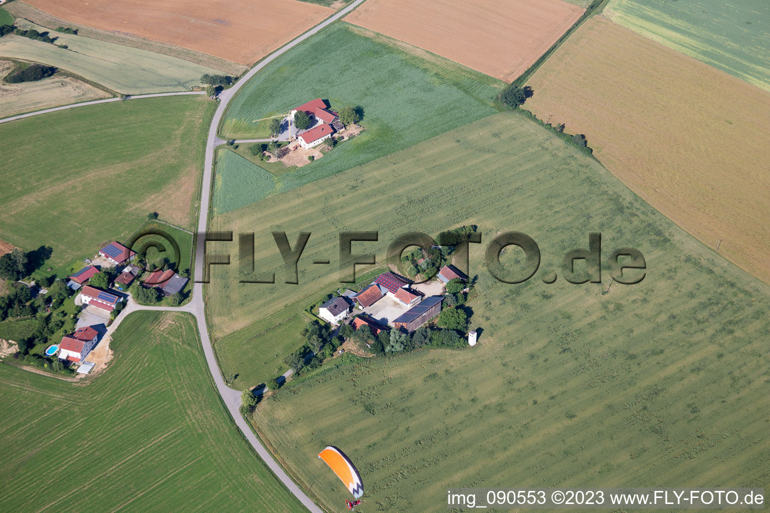 Luftbild von Unterallmannsbach im Bundesland Bayern, Deutschland