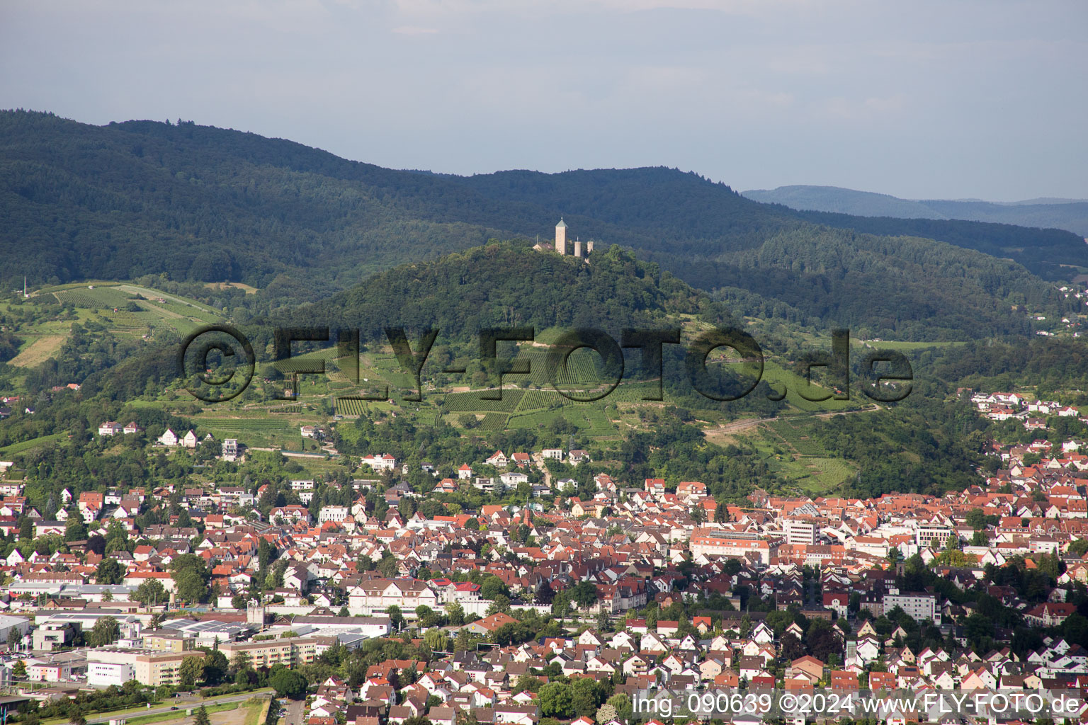 Heppenheim im Bundesland Hessen, Deutschland von oben gesehen