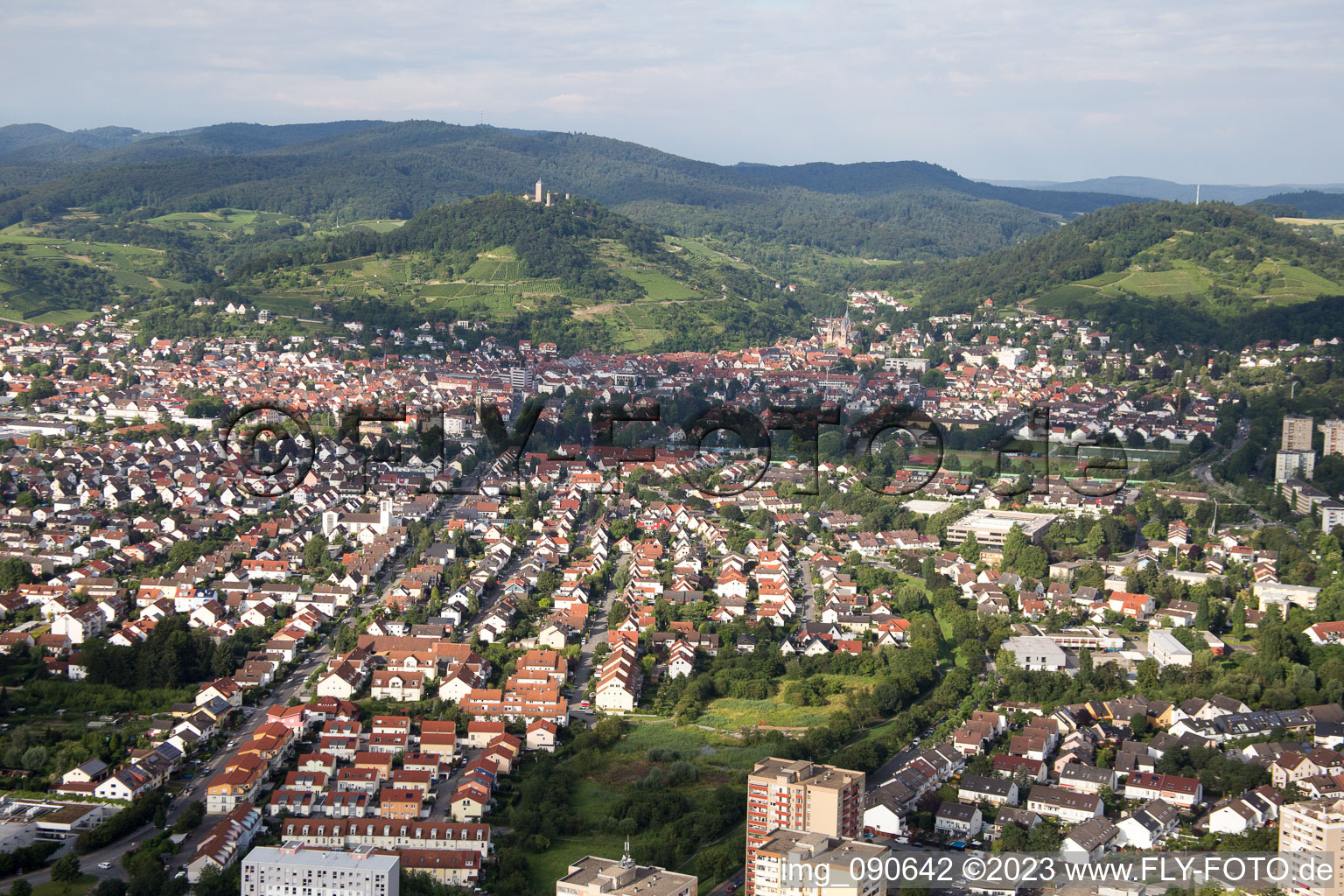 Heppenheim in Heppenheim an der Bergstrasse im Bundesland Hessen, Deutschland von oben gesehen