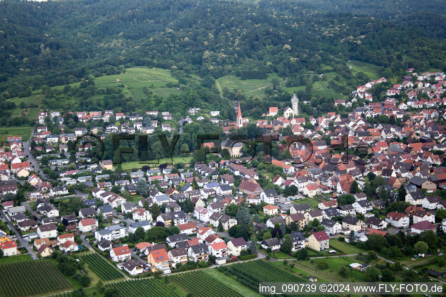 Leutershausen im Bundesland Baden-Württemberg, Deutschland