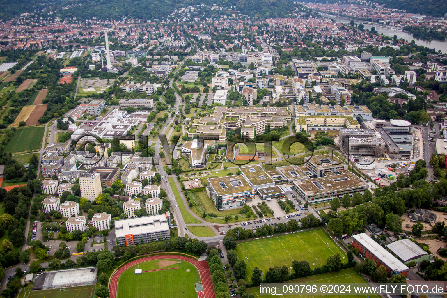 Handschuhsheim, Neuenheimer Feld, Uni Heidelberg im Bundesland Baden-Württemberg, Deutschland