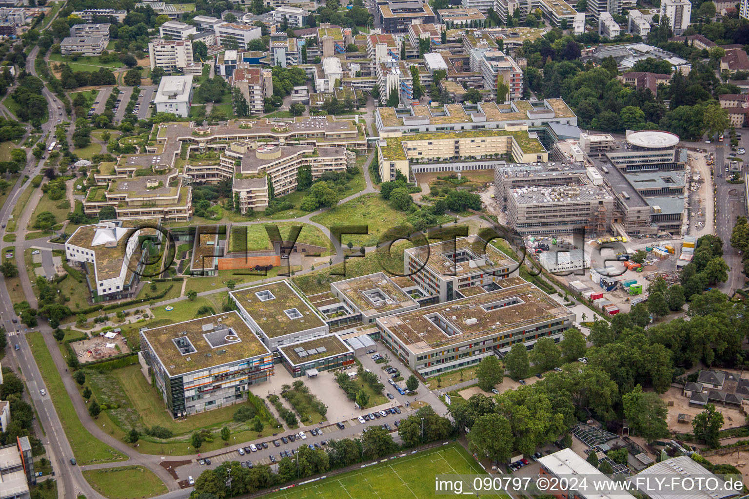 Luftbild von Handschuhsheim, Neuenheimer Feld, Uni Heidelberg im Bundesland Baden-Württemberg, Deutschland