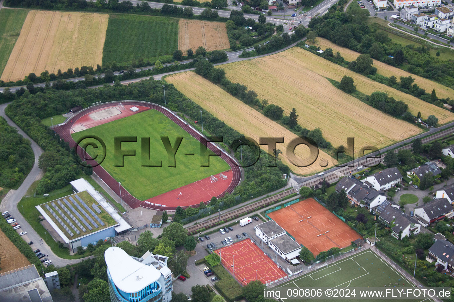 Luftaufnahme von SRH Hochschule im Ortsteil Wieblingen in Heidelberg im Bundesland Baden-Württemberg, Deutschland