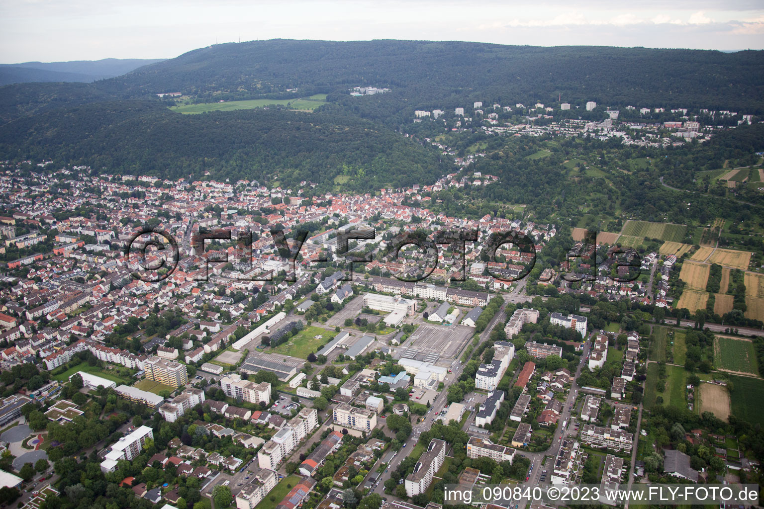 Ortsteil Rohrbach in Heidelberg im Bundesland Baden-Württemberg, Deutschland aus der Luft