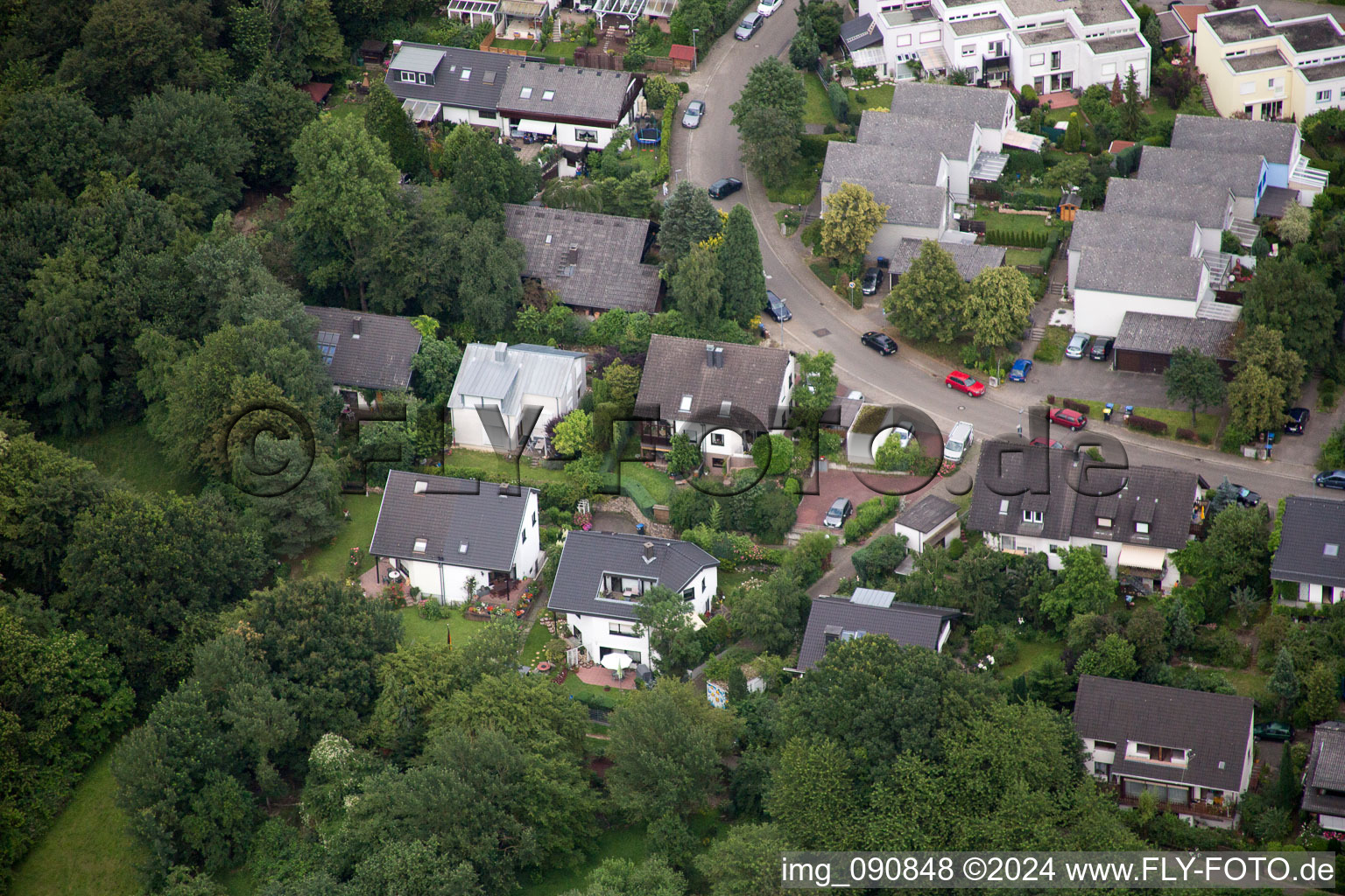 Luftbild von Ortsteil Emmertsgrund in Heidelberg im Bundesland Baden-Württemberg, Deutschland