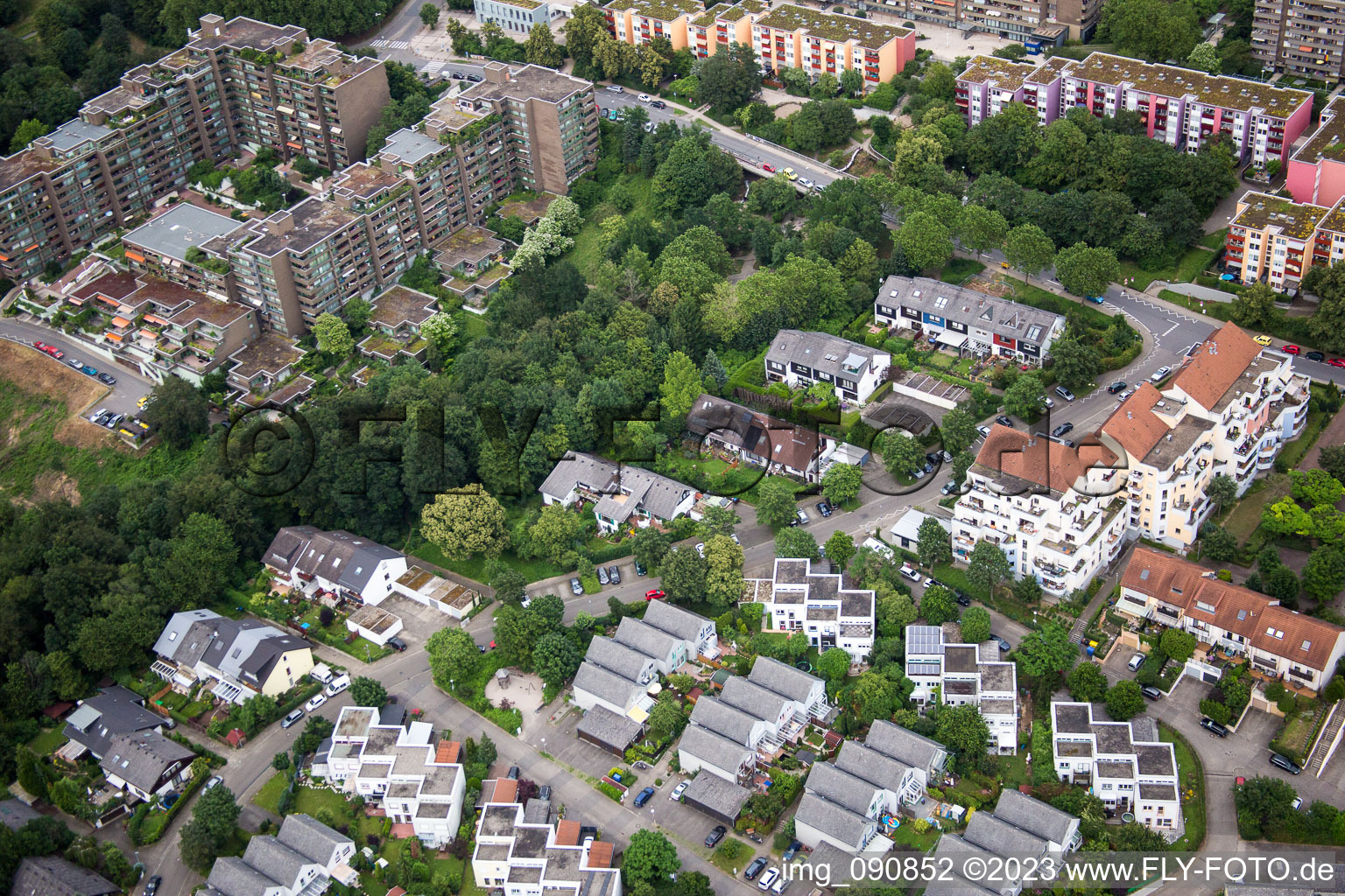 Luftbild von HD-Emmertsgrund in Heidelberg im Bundesland Baden-Württemberg, Deutschland