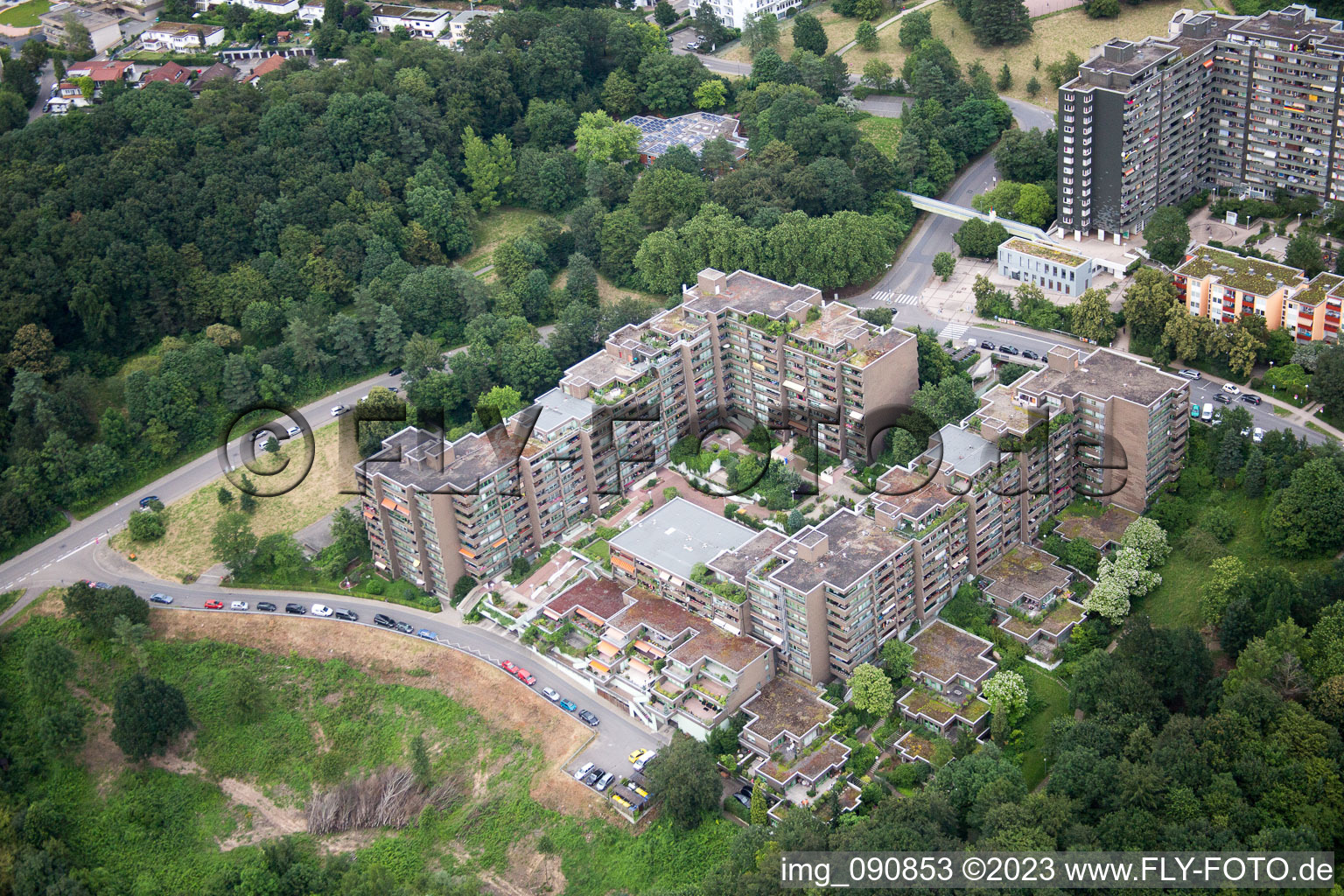 Luftaufnahme von HD-Emmertsgrund in Heidelberg im Bundesland Baden-Württemberg, Deutschland