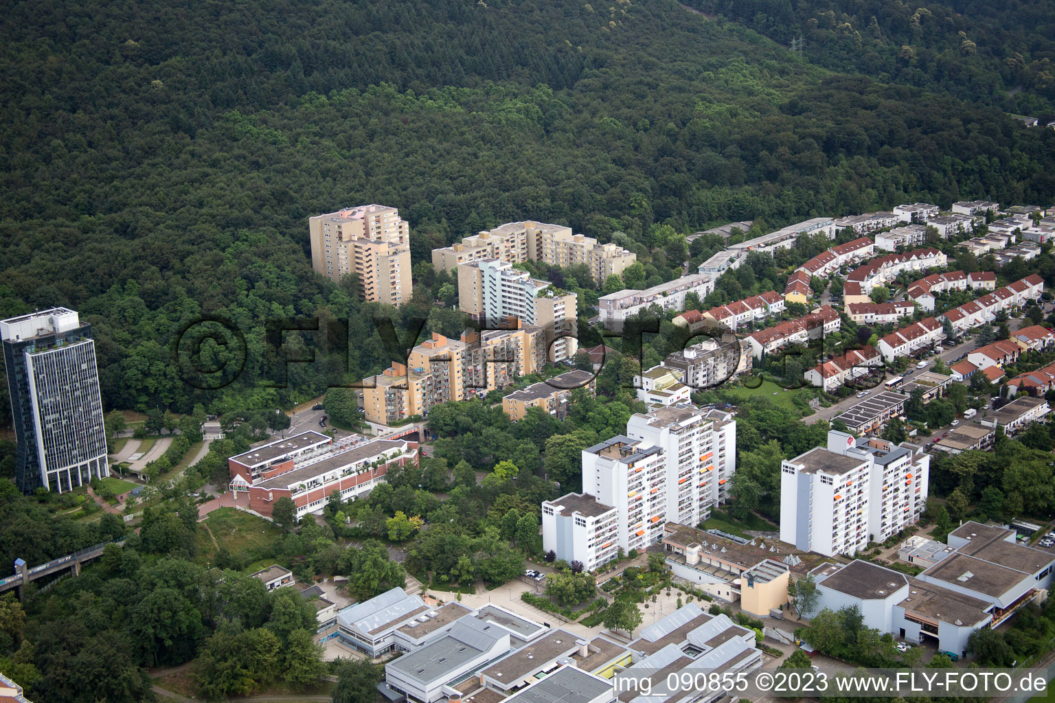 HD-Emmertsgrund in Heidelberg im Bundesland Baden-Württemberg, Deutschland von oben
