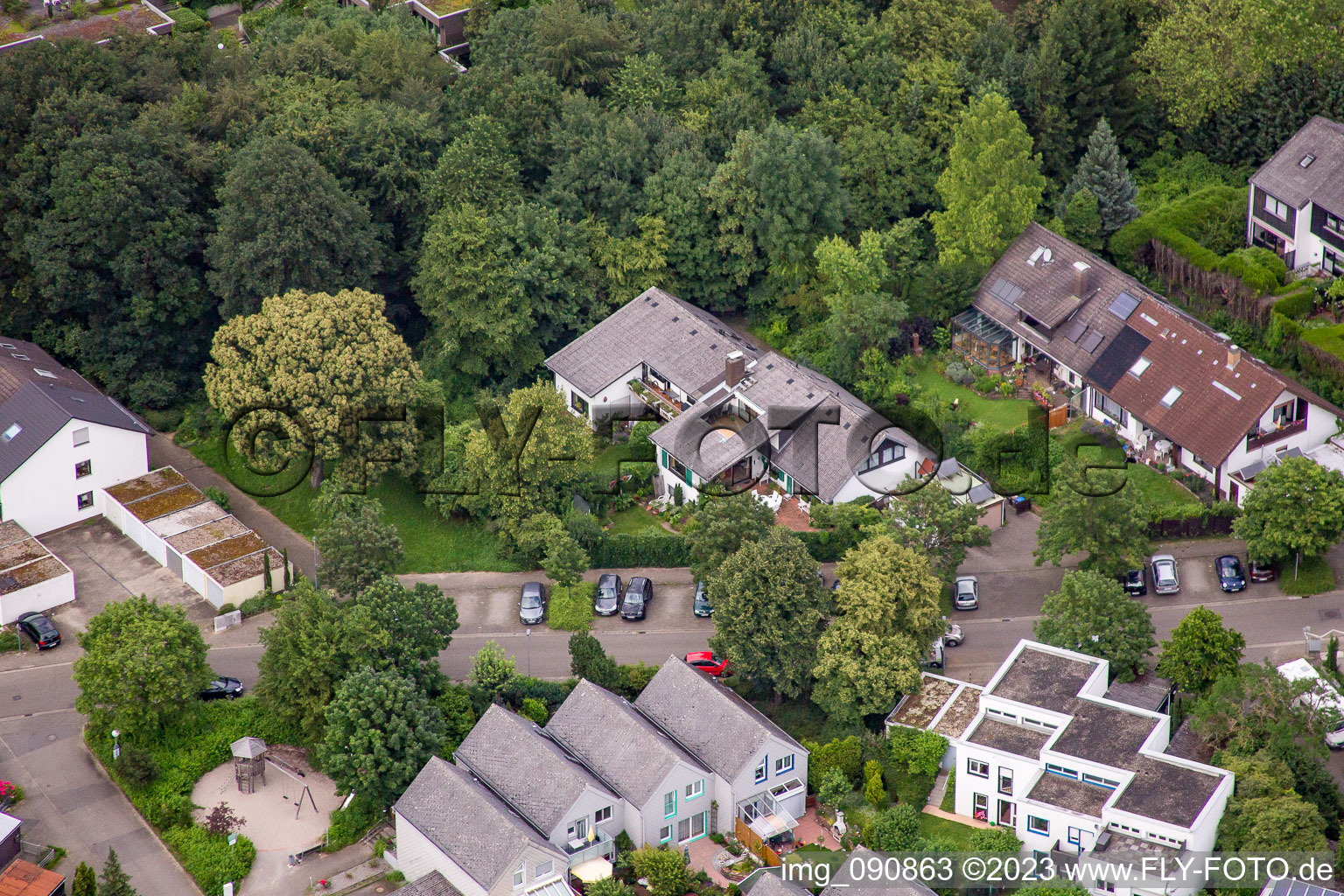 Luftbild von Bothestr im Ortsteil Emmertsgrund in Heidelberg im Bundesland Baden-Württemberg, Deutschland