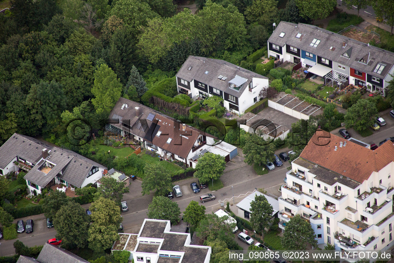 Luftaufnahme von Bothestr im Ortsteil Emmertsgrund in Heidelberg im Bundesland Baden-Württemberg, Deutschland