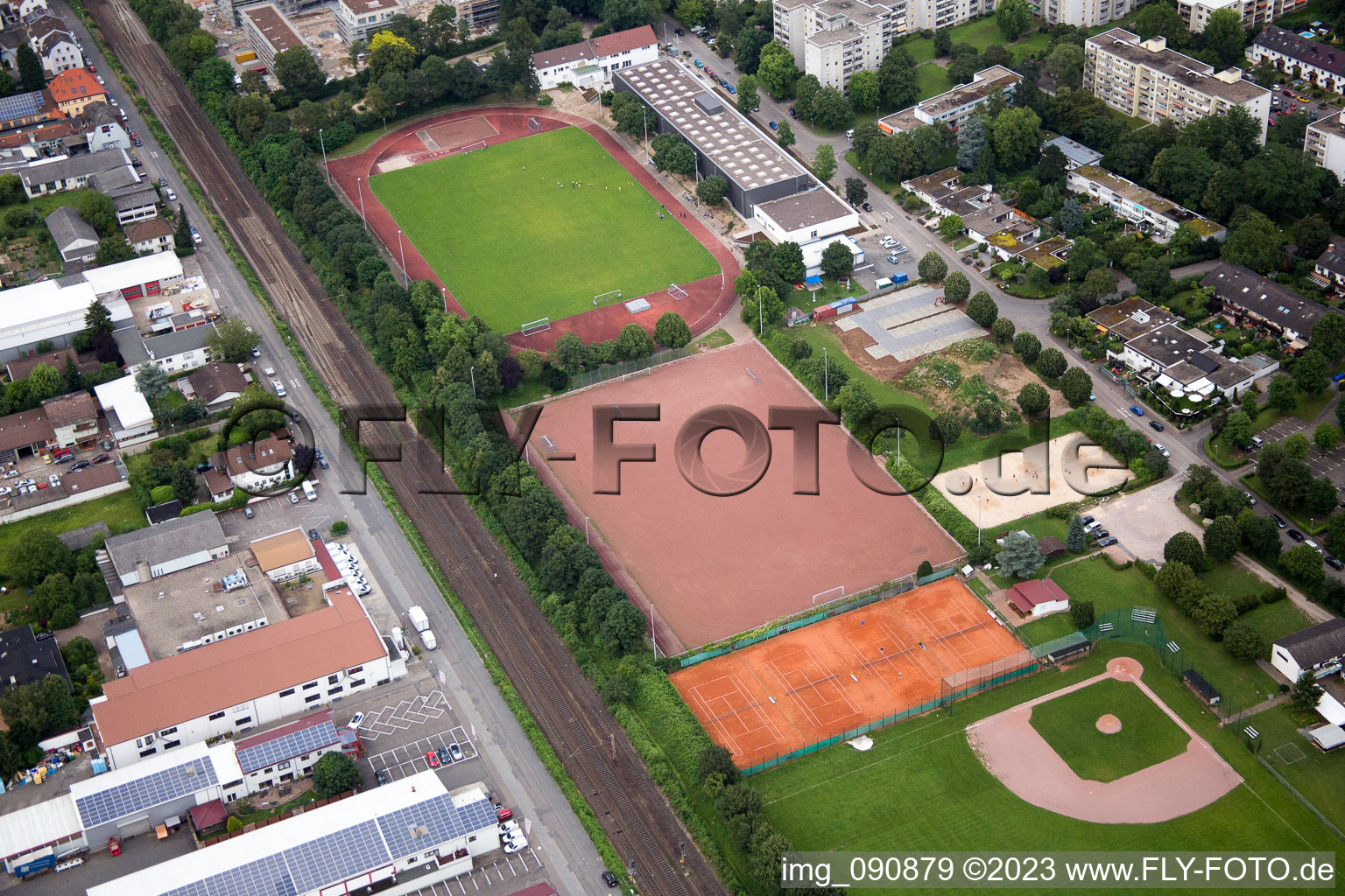 Luftbild von TSC Heidelberg-Rohrbach im Bundesland Baden-Württemberg, Deutschland