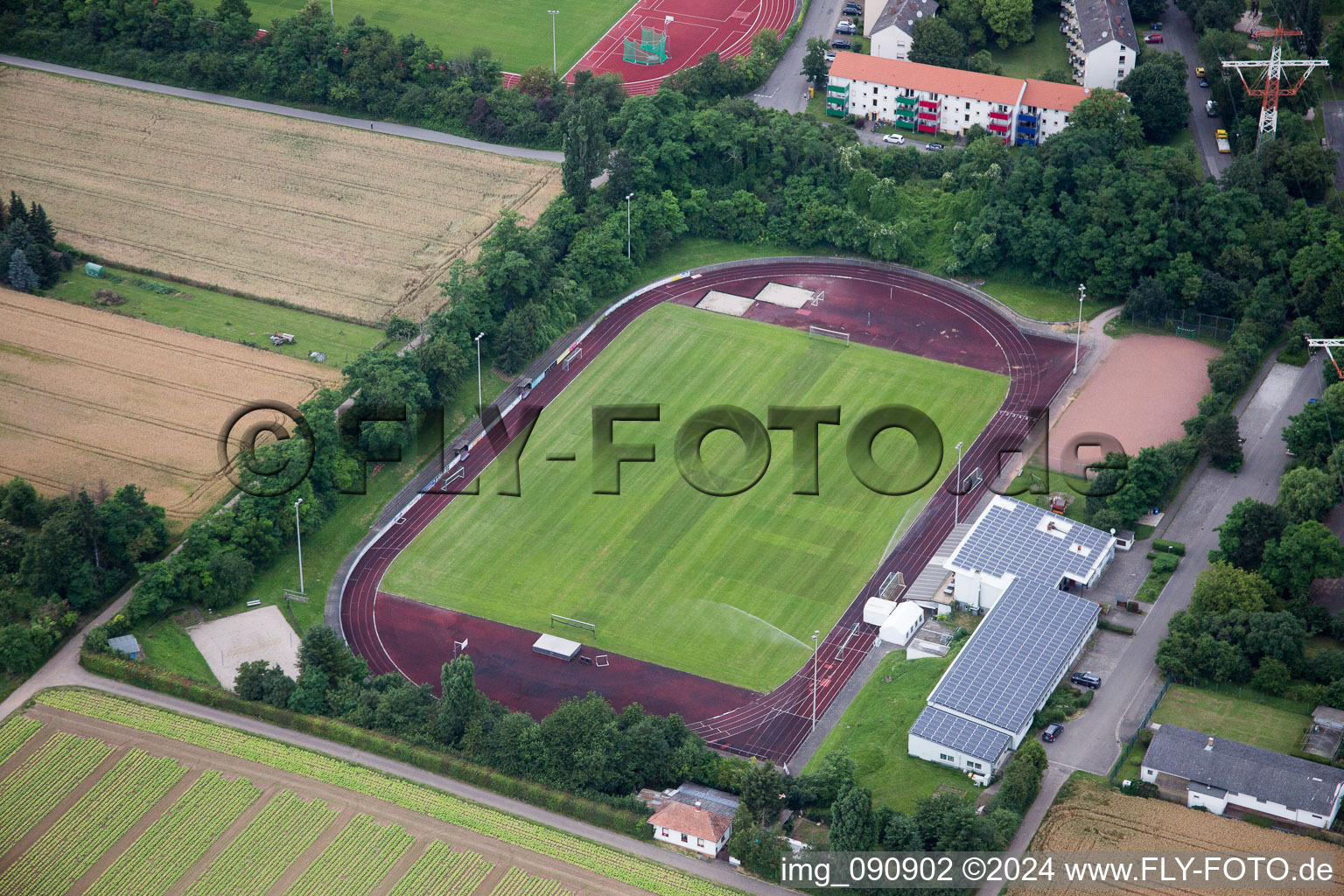 Eppelheim, Sportplatz im Bundesland Baden-Württemberg, Deutschland