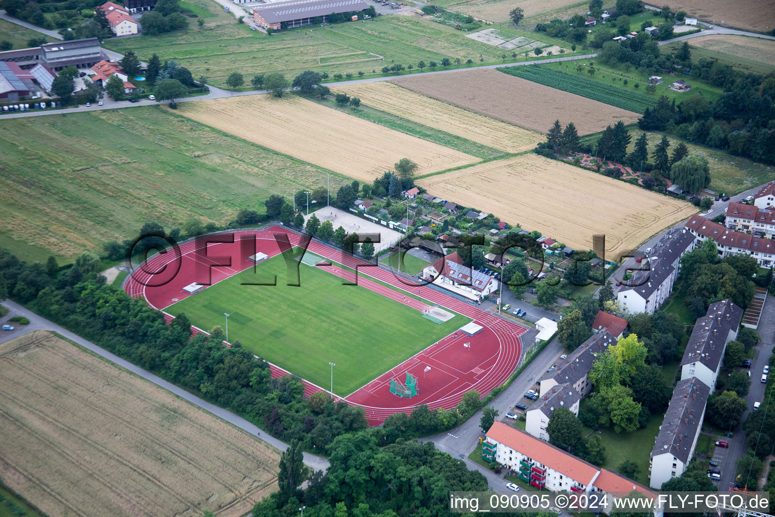 Luftbild von Eppelheim im Bundesland Baden-Württemberg, Deutschland