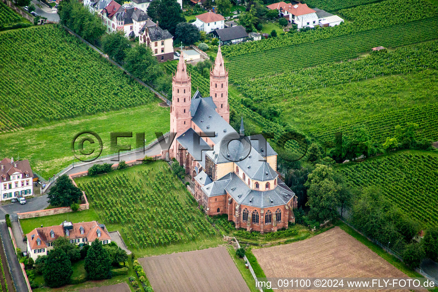Gebäudekomplex des Klosters Liebfrauenstift in Worms im Bundesland Rheinland-Pfalz, Deutschland