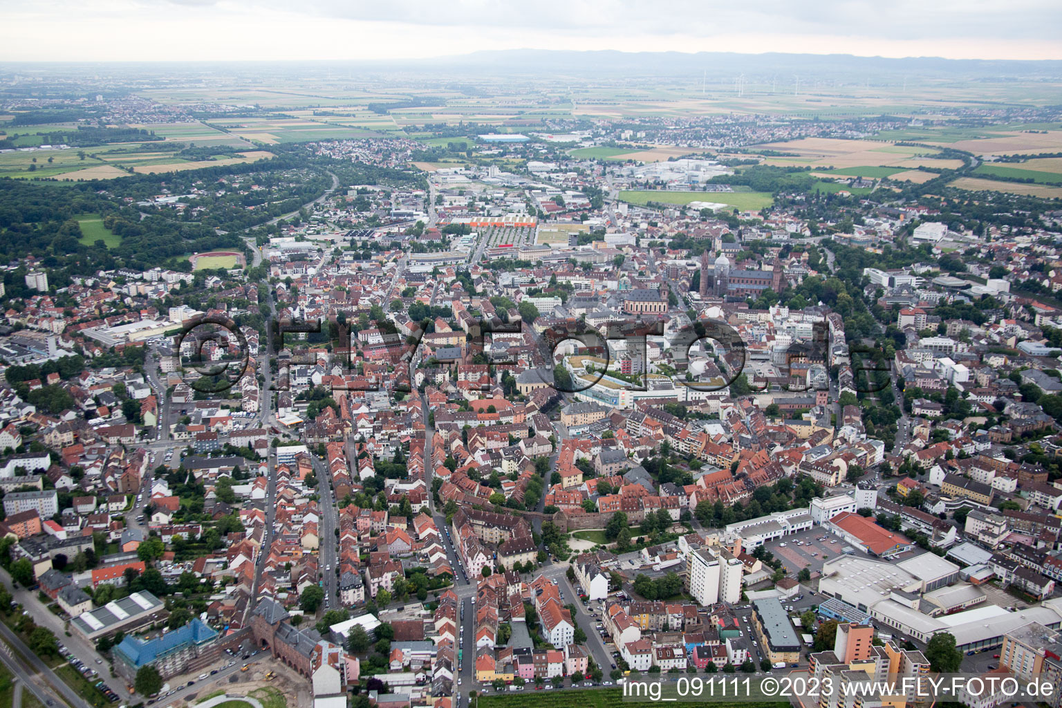 Altstadt in Worms im Bundesland Rheinland-Pfalz, Deutschland