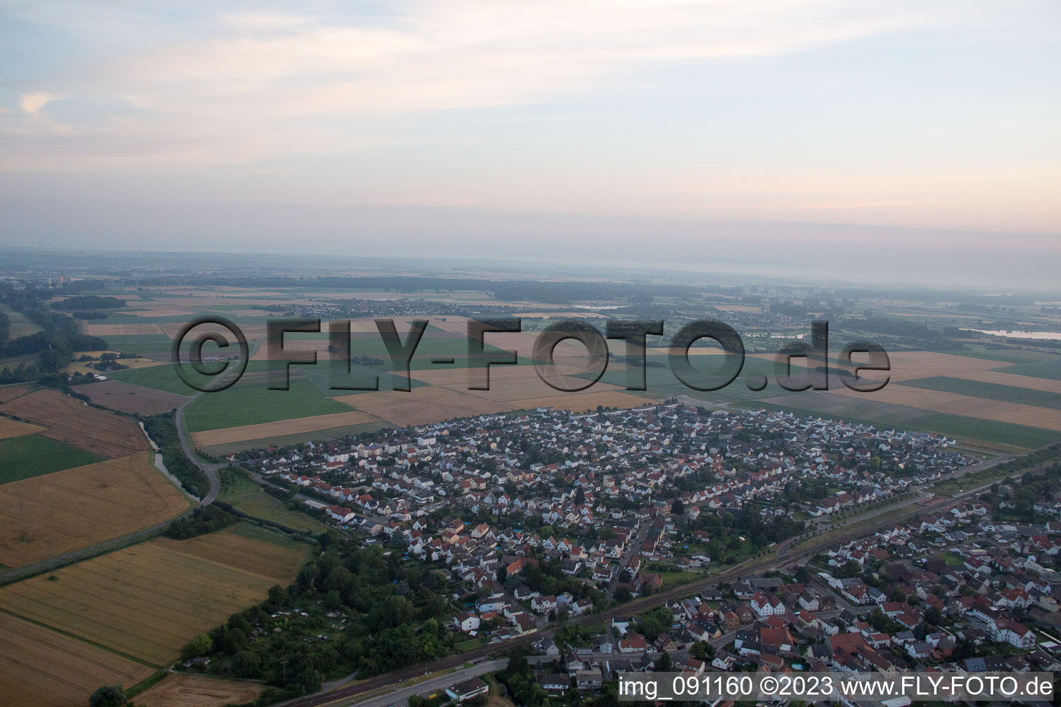 Hofheim im Bundesland Hessen, Deutschland von oben