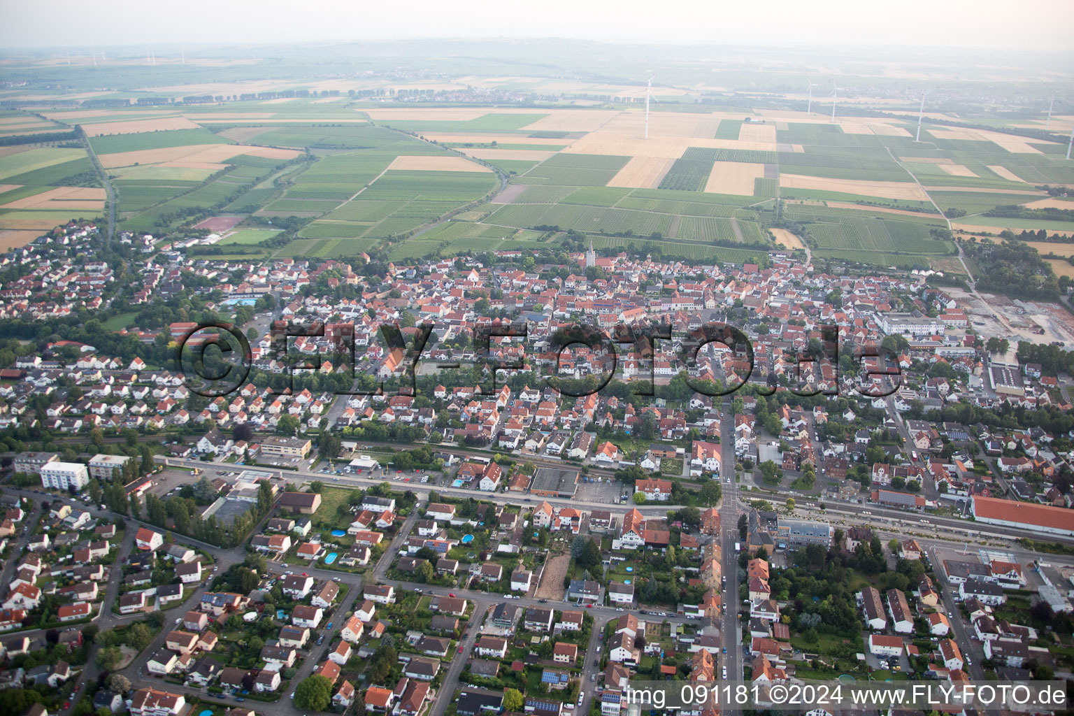 Ortsteil Pfeddersheim in Worms im Bundesland Rheinland-Pfalz, Deutschland